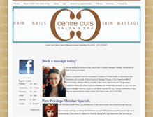 Tablet Screenshot of centrecuts.com